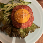 焼肉 静龍苑 - ユッケのハーフサイズ