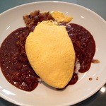 ルー・ド・メール - ドライカレーオムレツのセット1000円