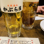 Kaburaya - 生ビール　黒ホッピー