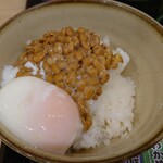 ゆで太郎 - 納豆温玉ご飯に進化