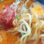 二葉ごはん - ■担担麺定食(からあげ、サラダ、半ライス付)