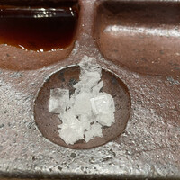 よきにくや - 塩竈のフラワーソルト。透明できれいでした！