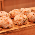 せん心 - 持ち帰り用におにぎりにしてくださいました