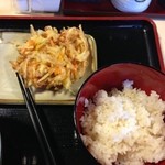 ひなた - 小ごはんにかき揚げ