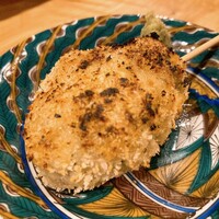 炭焼鰻 寝床 福島店 - 5種盛りのつくね(これやばい)