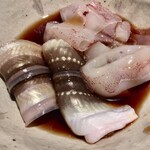 めしの助 - 炭焼き
      あかいか(ハーフ)
      穴子(ハーフ)