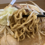 麺場 力皇 - ちぢれ太麺