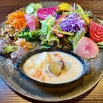 ナチュブラウン - 料理写真:発酵甘酒さつまいもシチュープレート  1650円。デトックス作用、さらには小顔効果も？！(ﾉ∇≦*)