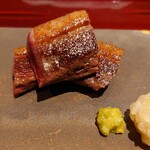 銀座 しのはら - 玉鋼で焼いた青首の鴨