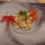 銀座 しのはら - 虎河豚の白子和え