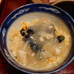 銀座 しのはら - 続いて餡を掛けて（お替りも）