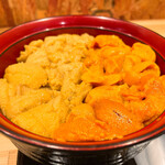 雲丹ノ蔵 - 赤白ハーフウニ丼