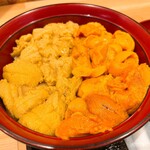 雲丹ノ蔵 - 赤白ハーフウニ丼