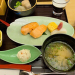 Washoku Shimizu - 鮭にポテサラにお味噌汁