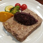 キッチン ブルー グローブ - テリーヌのアップ