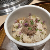 銀座 ちかみつ 並木通り - 牛しぐれ煮と上ミノのおこわ