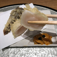 天冨良 麻布よこ田 恵比寿ガーデンプレイス店 - 厚いホタテ！