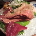 里味 - 鶏の刺身盛り合わせ