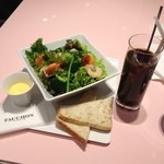 フォションパリルカフェ - サラダANDアイスコーヒー