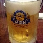 うどん　な也 - お酒セットの生ビール