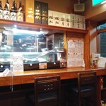 魚虎千両 - カウンター席