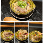 四季彩ダイニング　春 - キノコたっぷりで…おいしぃ〜！ヘルシーぃ♪
      
      こちらはお醤油ベースのお汁ですが、
      ブラックペッパーが味を引き締めており、
      いい仕事しています♪(  ´艸`)