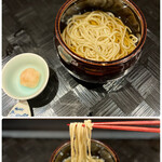 四季彩ダイニング　春 - ◯お蕎麦
      ‥〆は手打ちのうどんかお蕎麦を選べるそうですが‥
      冷たいお蕎麦を。この日は北海道摩周産の新蕎麦。
      
      控えめに言っても、お蕎麦の名店並みに美味！！