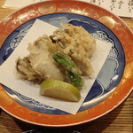 一文 - 牡蠣の天ぷら