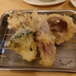 Teｎpura miyanoshita - 舞茸、椎茸、みょうが、ブロッコリー
