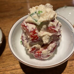 しおて - いちごとスナップえんどうの白和え