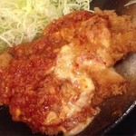 チキン亭 - トマトとチーズのせささみカツ