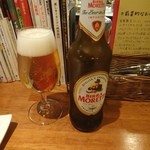 Ｇatti - イタリアのビール。モレッティ。スッキリ系。