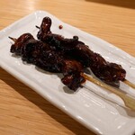 串焼 黒松屋 - 鶏白レバー串 タレ