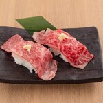 香煎黑牛肉寿司牡蛎Shigure nigiri 2 pieces
