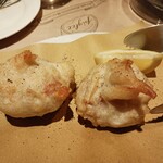 生ハムとワインのお店 piglet - 真ダラ白子・生ハム巻きフリット