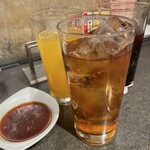 焼肉冷麺モランボン - ウーロン茶 オレンジジュース コーラ