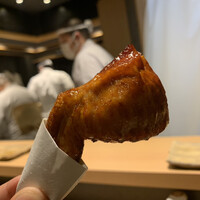 おみ乃 神谷町 - 手羽のくわい詰め