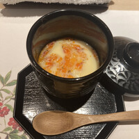 新橋 天鮨 - 桜海老の茶碗蒸し