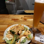 T.T Brewery - コースメキシカンサラダ、ハラタウホッピングM