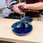 天ぷら はせ川 - この酒器は面白いです