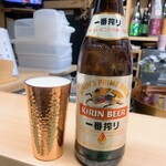 天ぷら はせ川 - 瓶ビール　中瓶　税込480円