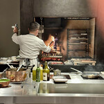 ルポンドシエル - 薪オーブンの加熱中