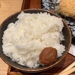 とんかつ けい太 - 新米大盛りお代わり(๑˃̵ᴗ˂̵)