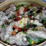 台湾家庭料理 福味香 - 作って頂いた点心、豚のスペアリブの豆鼓蒸しです