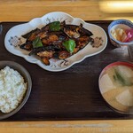 東楊軒 - なすの辛みそ炒め定食
