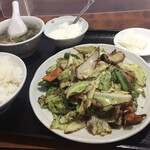 味楽 - 料理写真:今日のランチセット1「回鍋肉」（800円・税込）