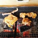 ろばたやき山ろく - 炭火焼き