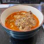 Izakaya Akatsuki - 煮汁を吸われる前の牛すじ煮込み。しかしこの甘辛煮汁はクセになります