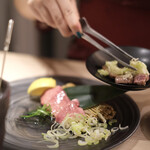 焼肉 六六六 - 厚切り上ネギタン塩