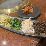 焼肉 スタミナ苑 - ナムル盛り合わせ